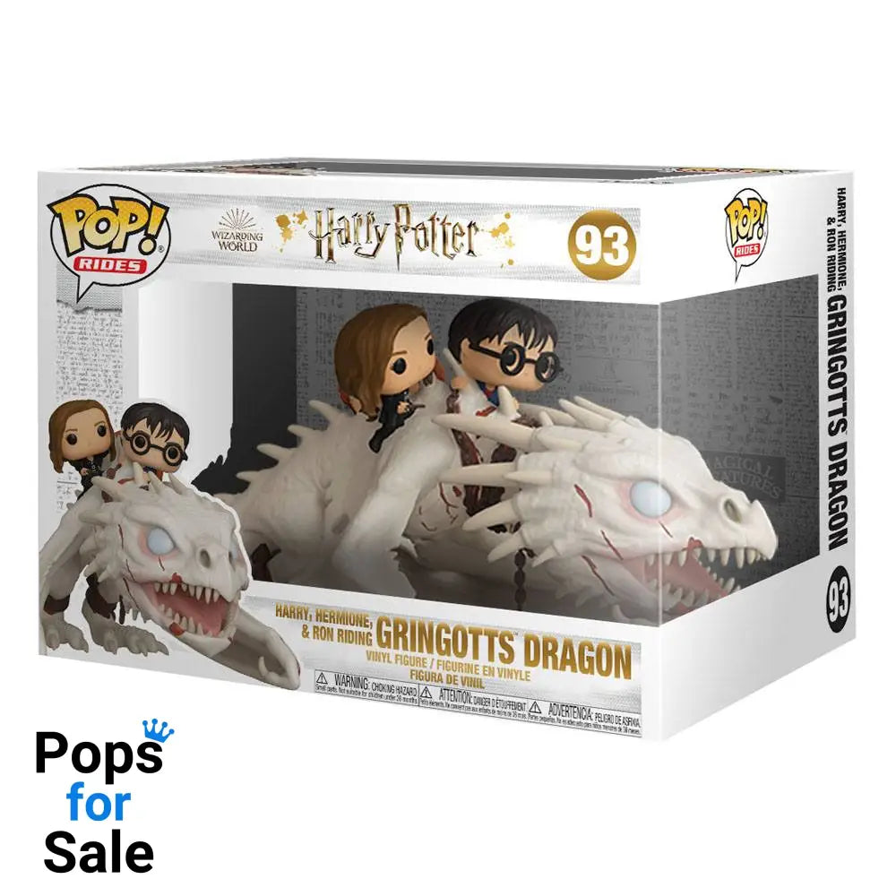 Harry Potter POP! Rides Vinyl Figure Dragon w/Harry, Ron, & Hermione 15 cm