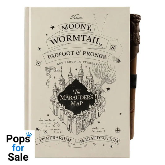 Harry Potter Premium Notebook A5 with Light Marauder's Map