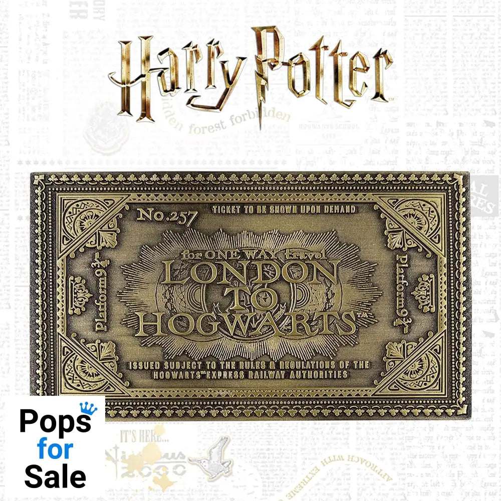 Harry Potter Replica Hogwarts Train Ticket Limited Edition Replicas