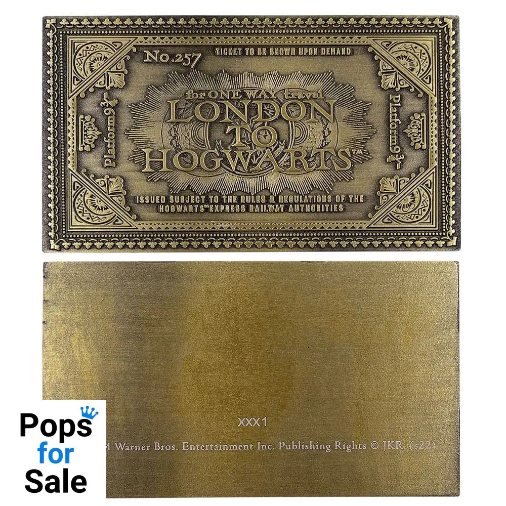 Harry Potter Replica Hogwarts Train Ticket Limited Edition