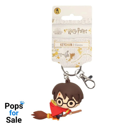 Harry Potter Rubber Keychain Harry Potter & Broomstick 7 cm