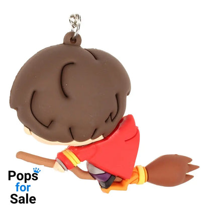 Harry Potter Rubber Keychain Harry Potter & Broomstick 7 cm