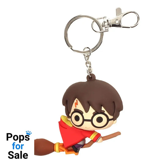 Harry Potter Rubber Keychain Harry Potter & Broomstick 7 cm