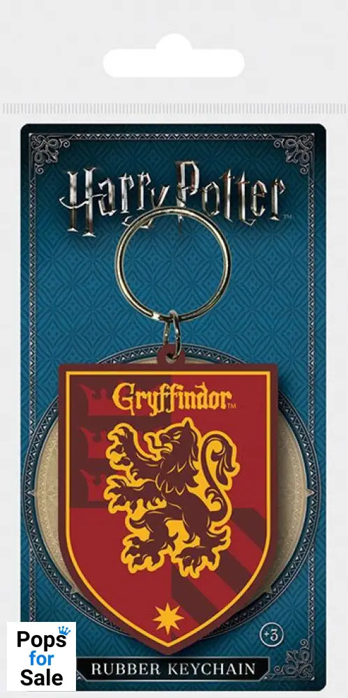 Harry Potter Rubber Keychain Gryffindor 6 cm Keyrings