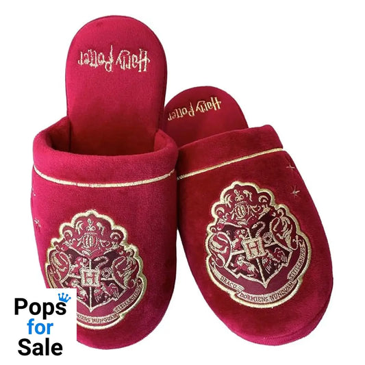 Harry Potter Slippers Hogwarts Gold on Burgundy EU 38-43