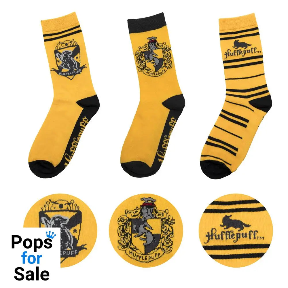 Harry Potter Socks 3-Pack Hufflepuff Footwear