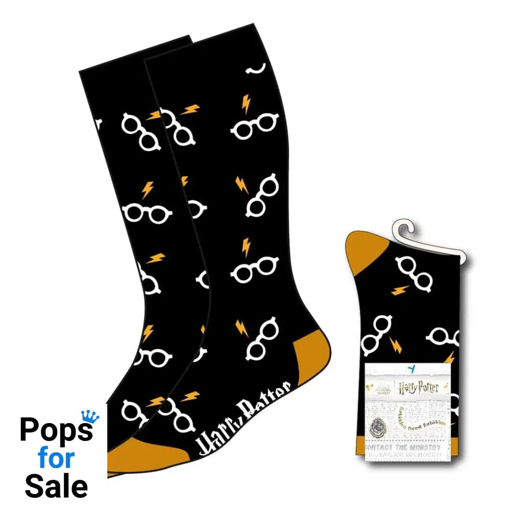 Harry Potter Socks Glasses & Lightning 38-45