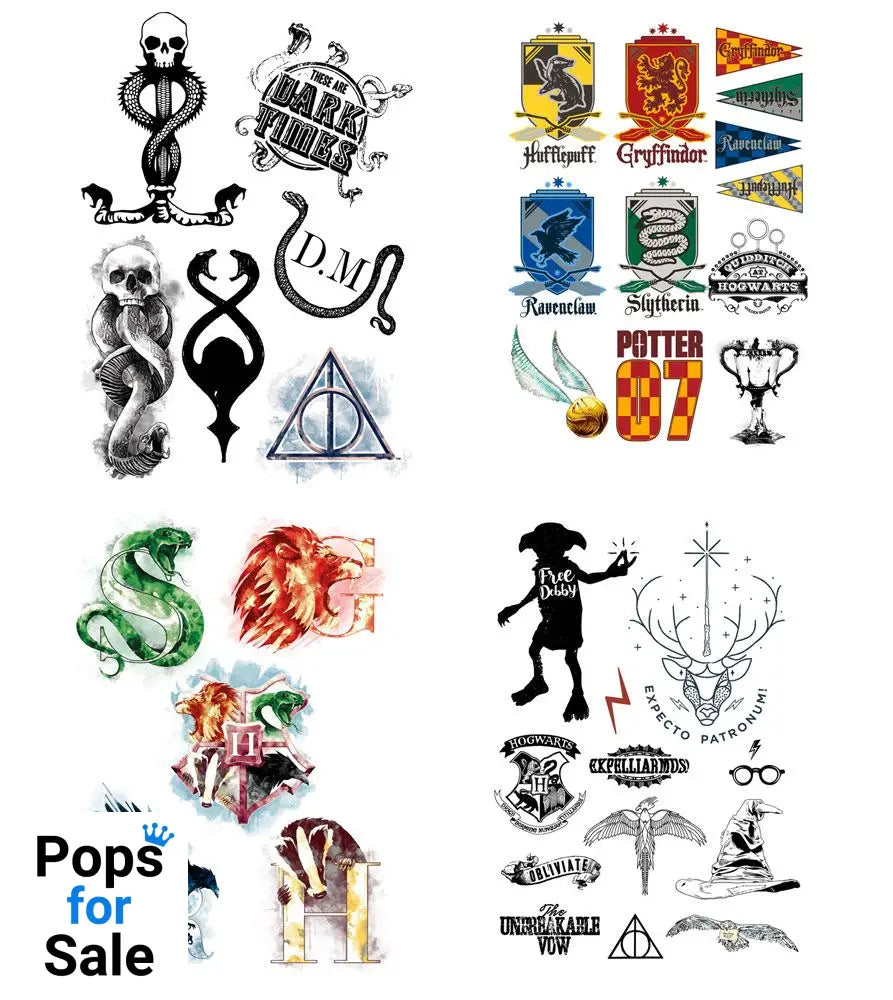 Harry Potter Temporary Tattoos Set