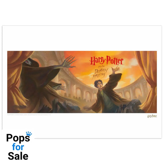 Harry Potter & the Deathly Hallows Book Cover Artwork Limited Edition Art Print Wall Art