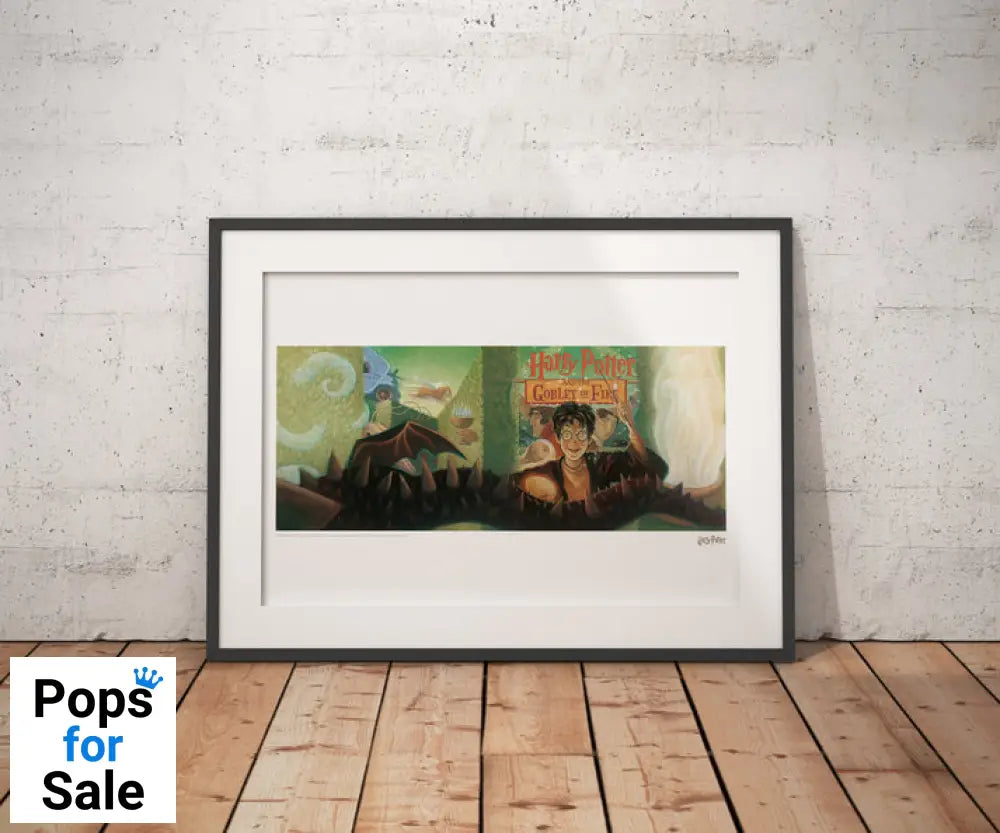 Harry Potter & the Goblet of Fire Book Cover Artwork Limited Edition Art Print Wall Art