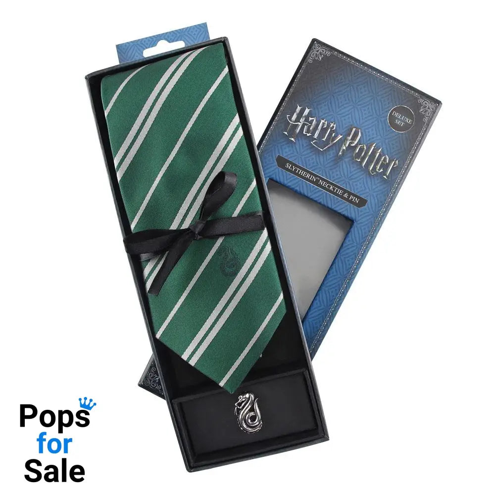 Harry Potter Tie & Metal Pin Deluxe Box Slytherin Ties