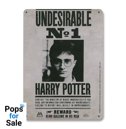 Harry Potter Tin Sign Undesirable No. 1 15 x 21 cm