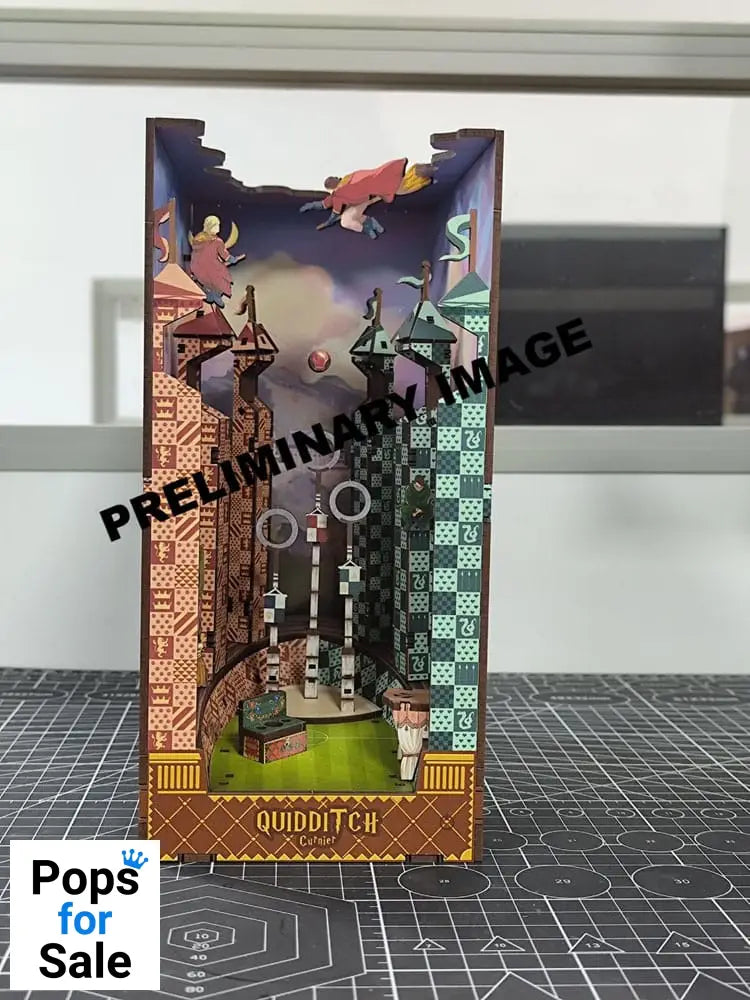 Harry Potter Tiny Adventures Book Nook Mini Diorama Quidditch Pitch 23 cm