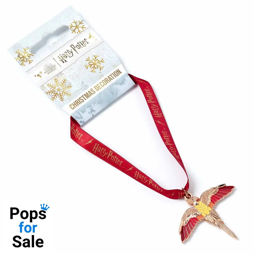 Harry Potter tree ornament Fawkes Rose Gold