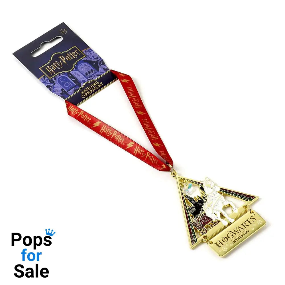 Harry Potter tree ornament Hogwarts in the Snow (Golden Tone)