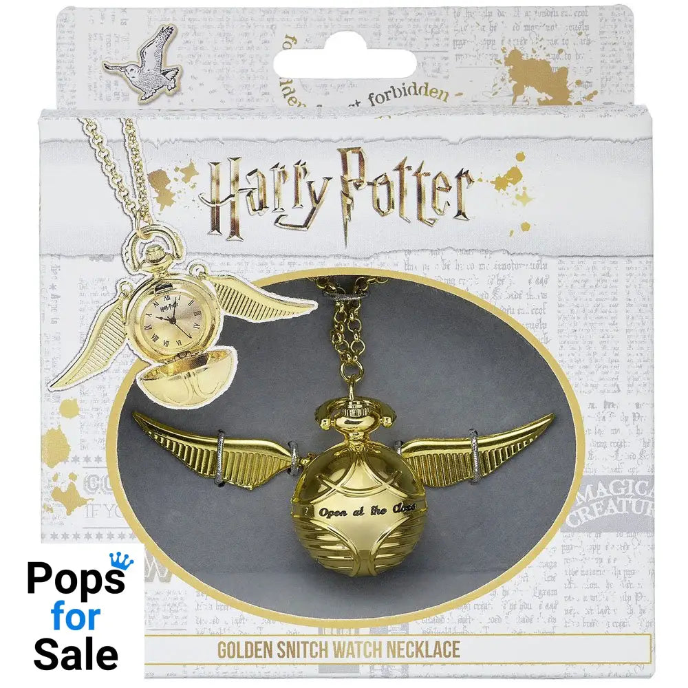 Harry Potter Watch Necklace Golden Snitch (gold plated)