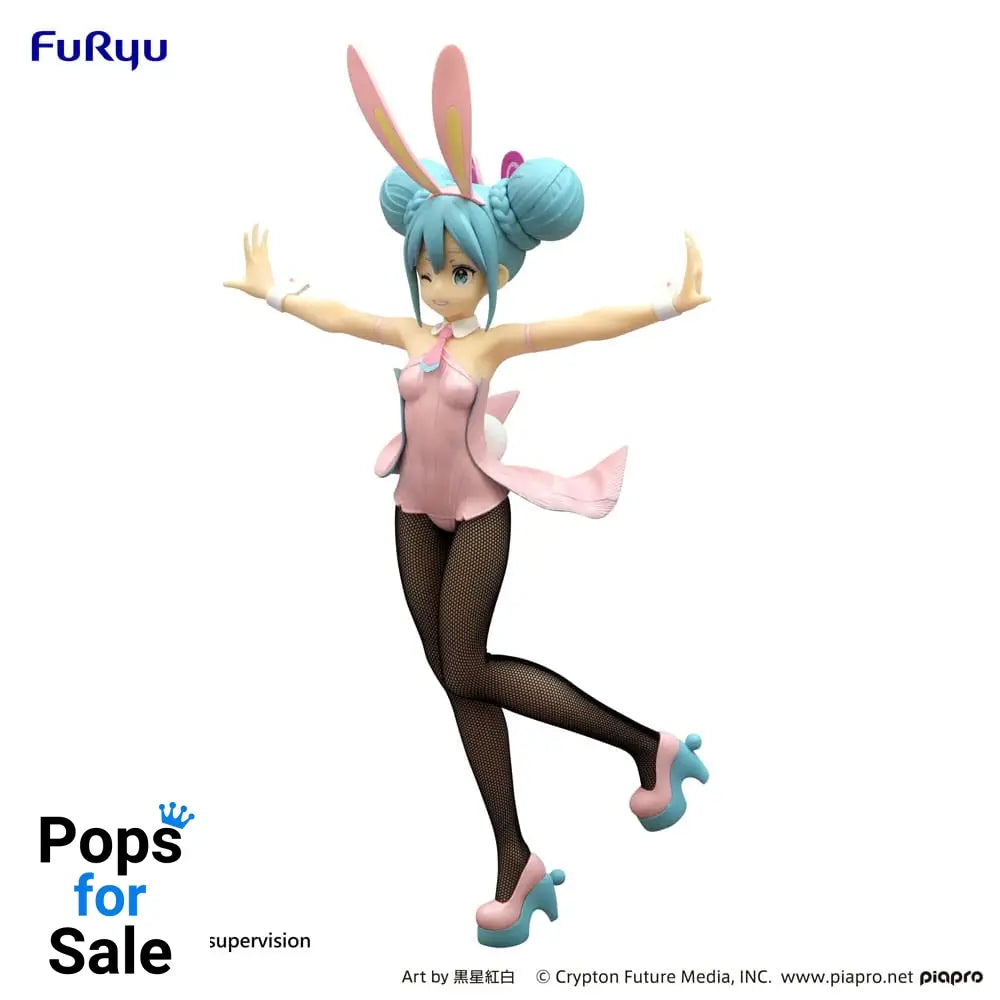Hatsune Miku BiCute Bunnies PVC Statue Wink Pearl Pink Color Ver. 30 cm