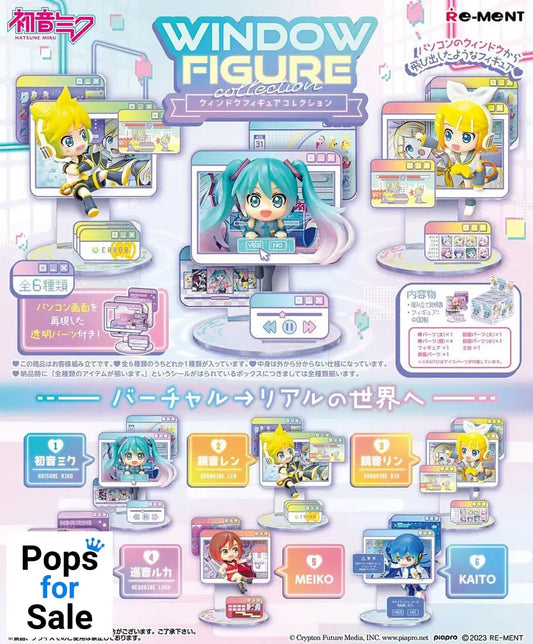 Hatsune Miku Mini Figures 6 cm Window Figure Collection Display (6) Mini-figures