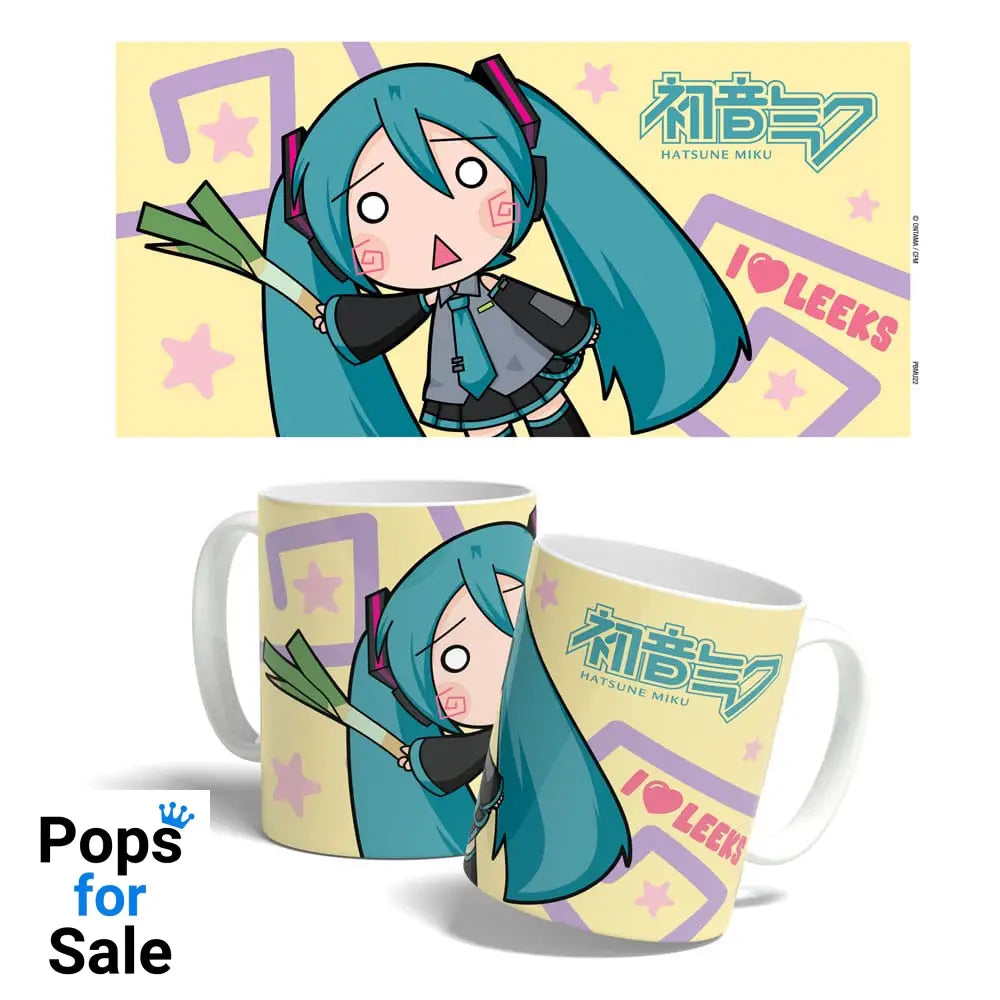 Hatsune Miku Mug Miku Chibi Leek Girl 325 ml