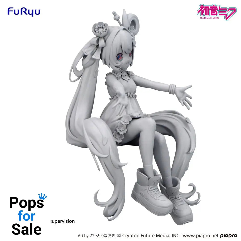 Hatsune Miku Noodle Stopper PVC Statue Hatsune Miku 10th Anniversary 14 cm
