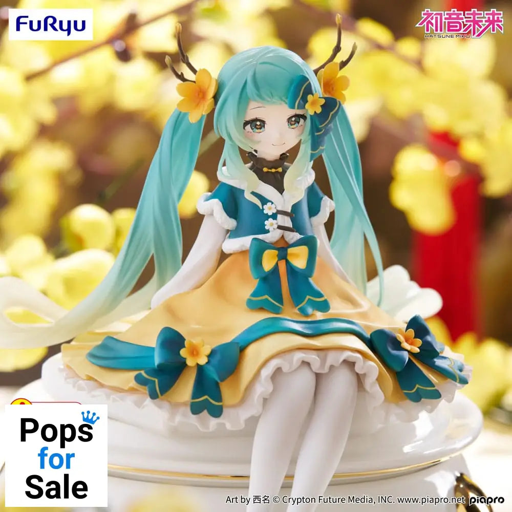 Hatsune Miku Noodle Stopper PVC Statue Hatsune Miku 2025 Chinese New Year Ver. 14 cm