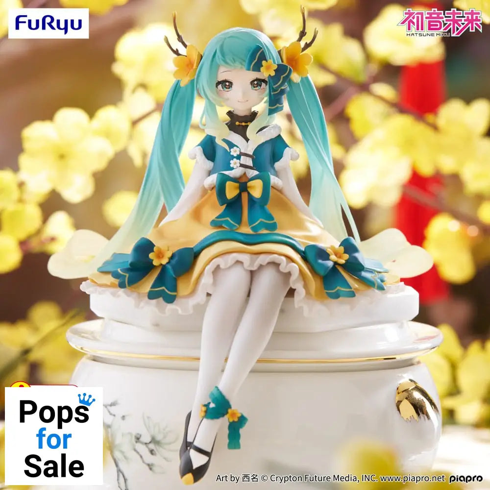 Hatsune Miku Noodle Stopper PVC Statue Hatsune Miku 2025 Chinese New Year Ver. 14 cm