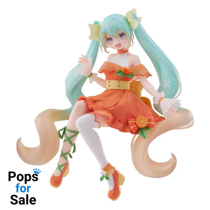 Hatsune Miku Noodle Stopper PVC Statue Flower Hatsune Miku Citrus Ver. 14 cm