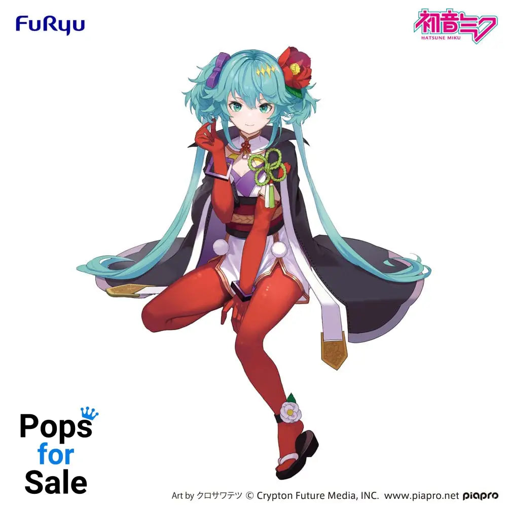 Hatsune Miku Noodle Stopper PVC Statue Flower Fairy Camellia 15 cm