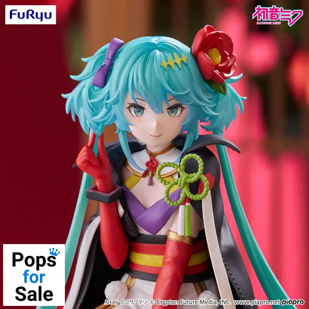 Hatsune Miku Noodle Stopper PVC Statue Flower Fairy Camellia 15 cm
