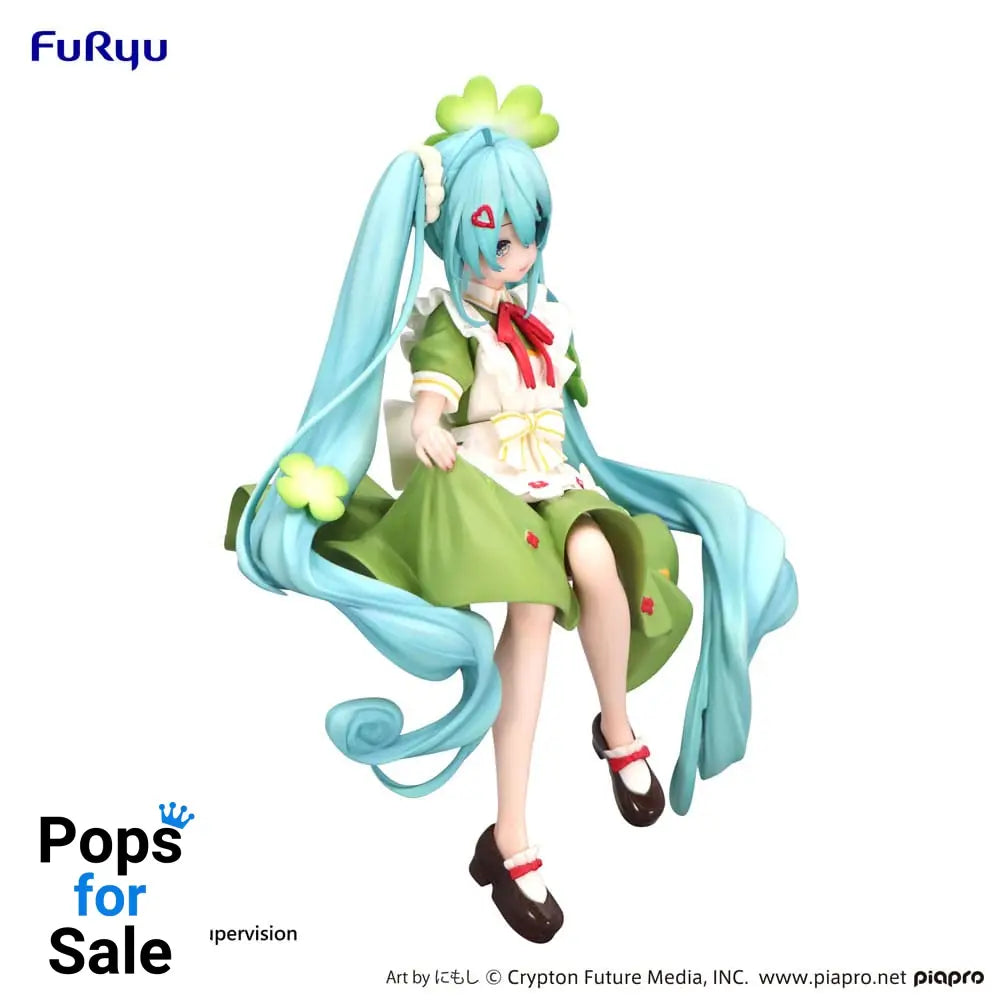 Hatsune Miku Noodle Stopper PVC Statue Flower Fairy Clover 15 cm