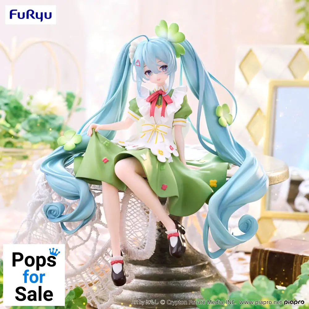 Hatsune Miku Noodle Stopper PVC Statue Flower Fairy Clover 15 cm