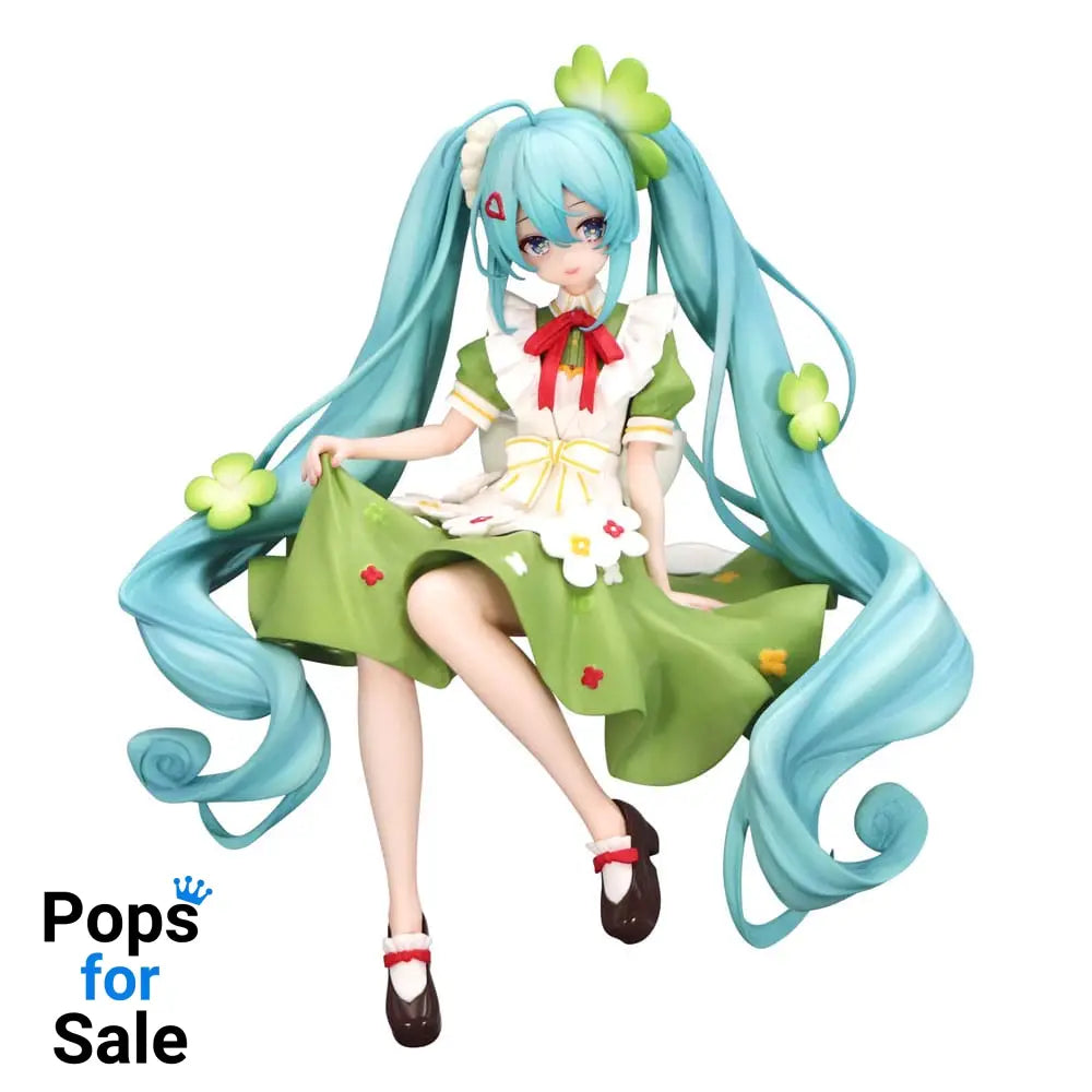 Hatsune Miku Noodle Stopper PVC Statue Flower Fairy Clover 15 cm