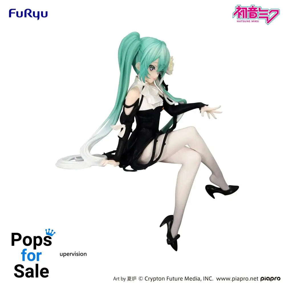 Hatsune Miku Noodle Stopper PVC Statue Flower Fairy White Rose 14 cm