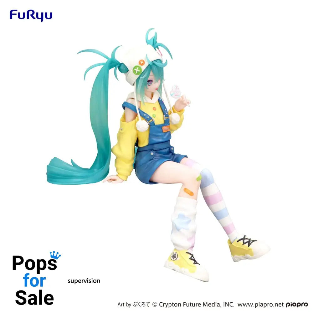 Hatsune Miku Noodle Stopper PVC Statue Hatsune Miku Lollipop 15 cm