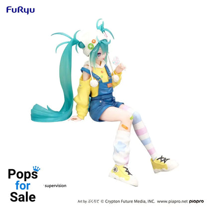 Hatsune Miku Noodle Stopper PVC Statue Hatsune Miku Lollipop 15 cm
