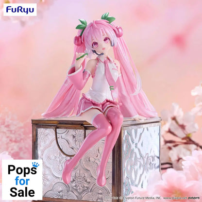 Hatsune Miku Noodle Stopper PVC Statue Sakura Miku 2024 Pearl Color Ver. 15 cm