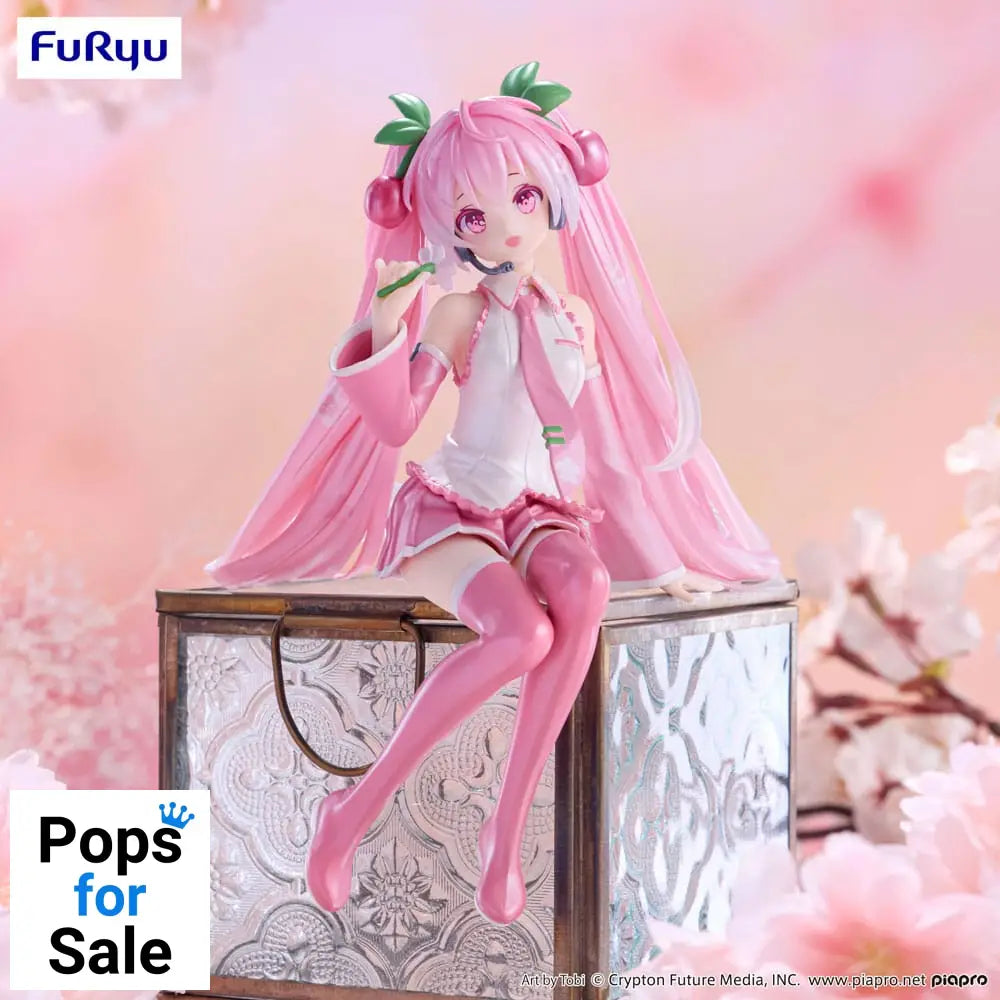 Hatsune Miku Noodle Stopper PVC Statue Sakura Miku 2024 Pearl Color Ver. 15 cm Statues