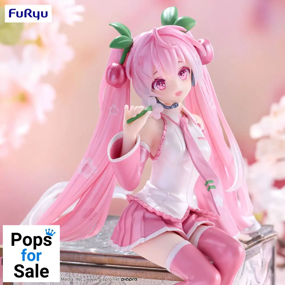 Hatsune Miku Noodle Stopper PVC Statue Sakura Miku 2024 Pearl Color Ver. 15 cm
