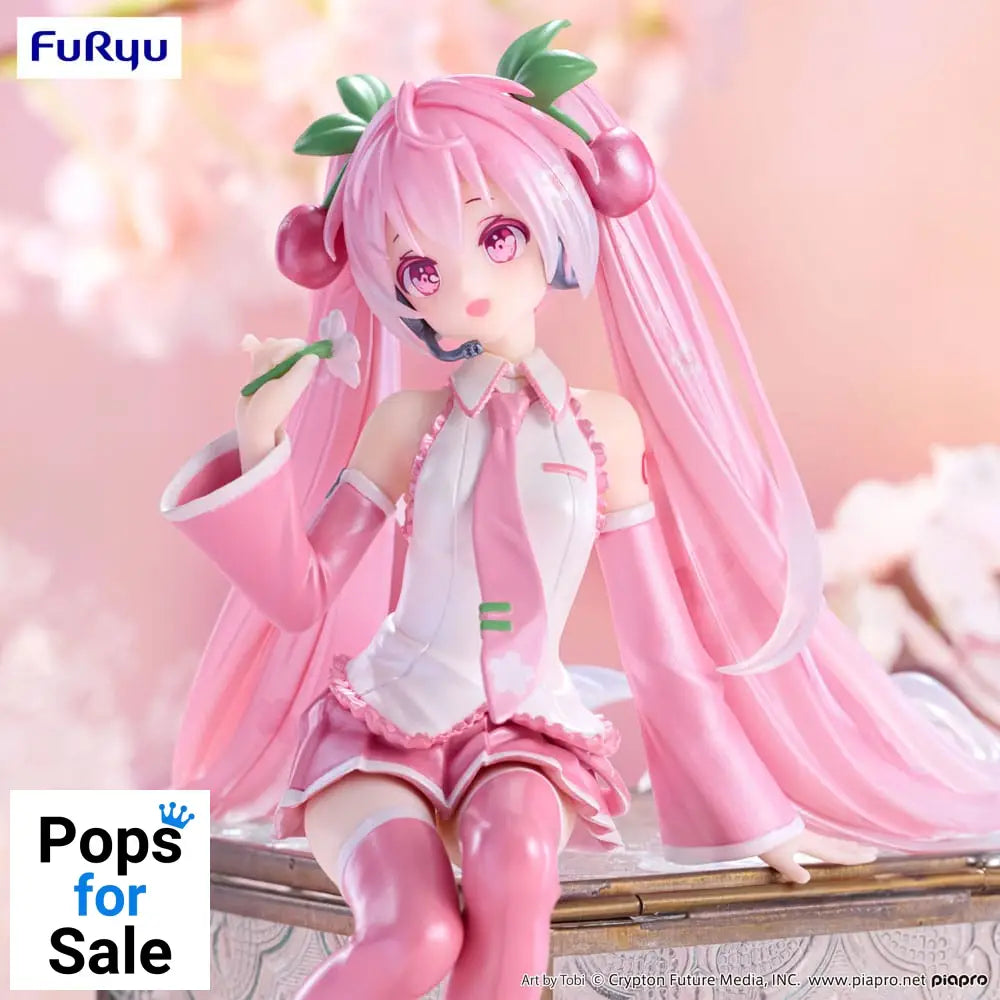Hatsune Miku Noodle Stopper PVC Statue Sakura Miku 2024 Pearl Color Ver. 15 cm