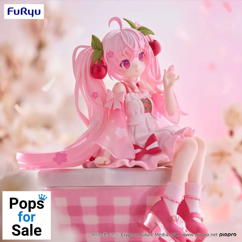 Hatsune Miku Noodle Stopper PVC Statue Sakura Miku 2025 14 cm