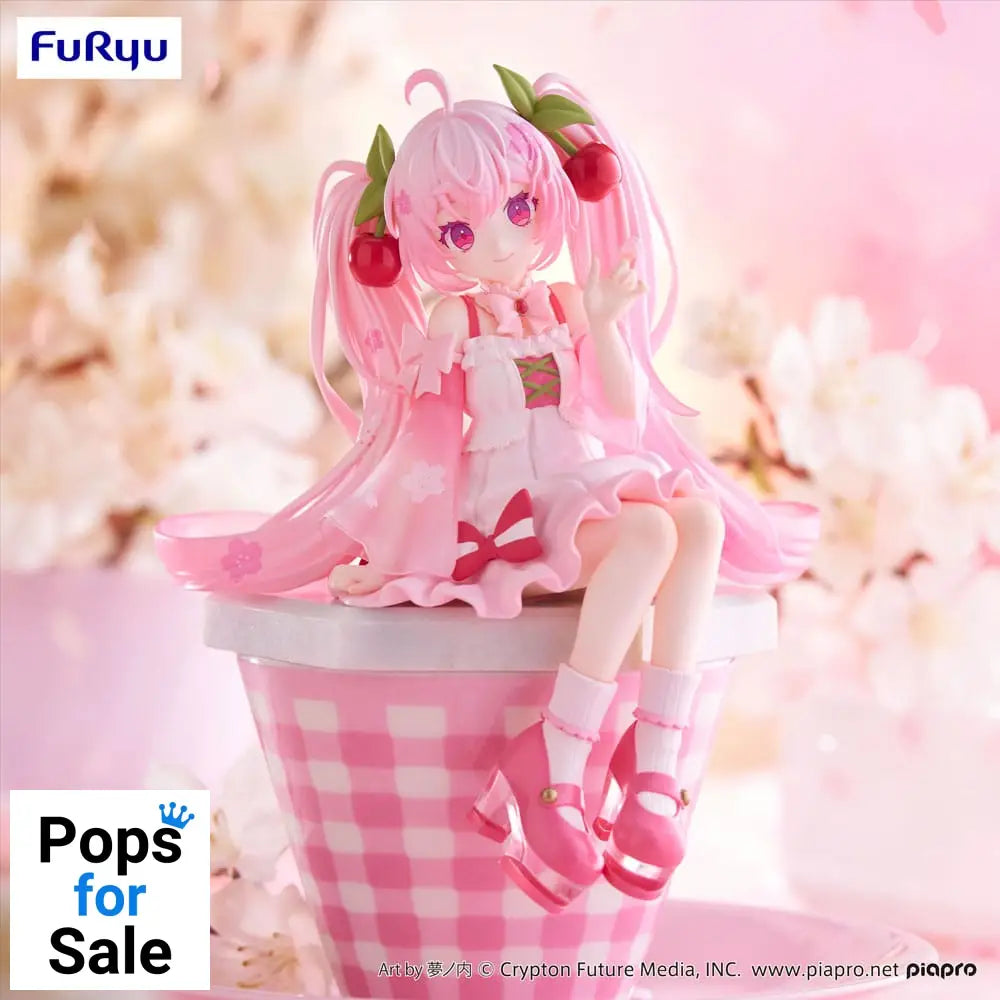 Hatsune Miku Noodle Stopper PVC Statue Sakura Miku 2025 14 cm
