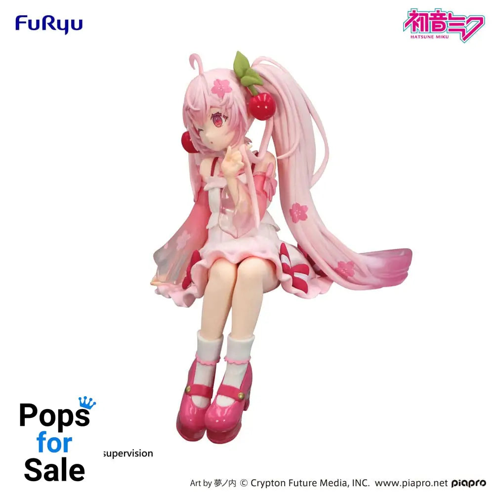 Hatsune Miku Noodle Stopper PVC Statue Sakura Miku 2025 Wink Ver. 14 cm