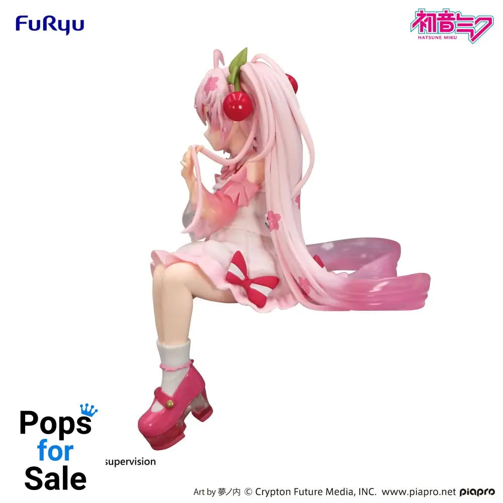 Hatsune Miku Noodle Stopper PVC Statue Sakura Miku 2025 Wink Ver. 14 cm