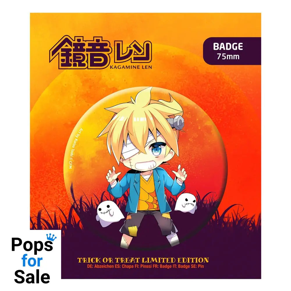 Hatsune Miku Pin Badge Halloween Limited Edition Kagamine Len