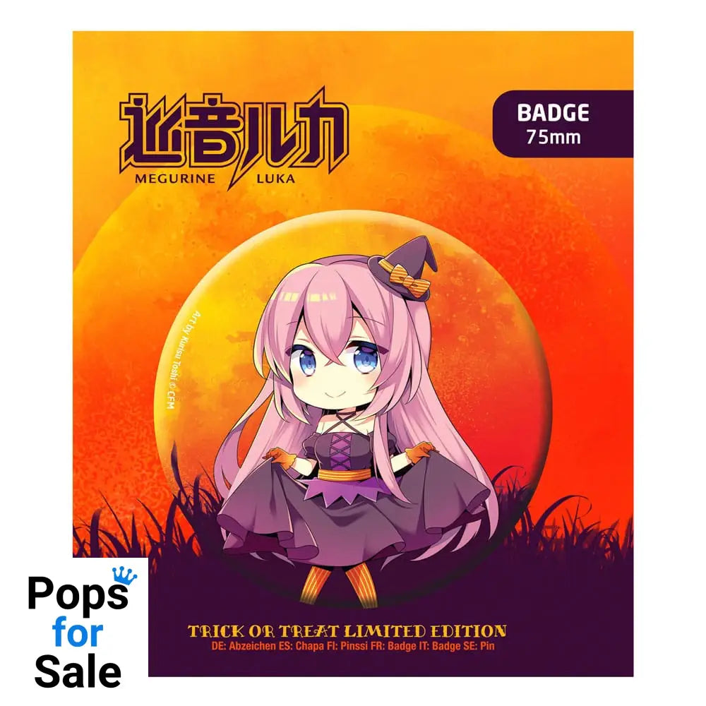 Hatsune Miku Pin Badge Halloween Limited Edition Megurine Luka Pins & Brooches