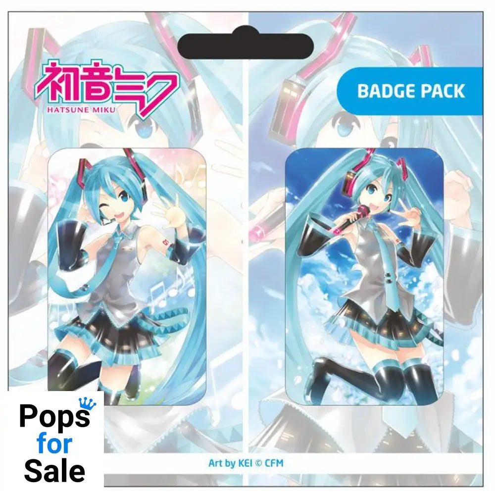 Hatsune Miku Pin Badges 2-Pack Set A Badges