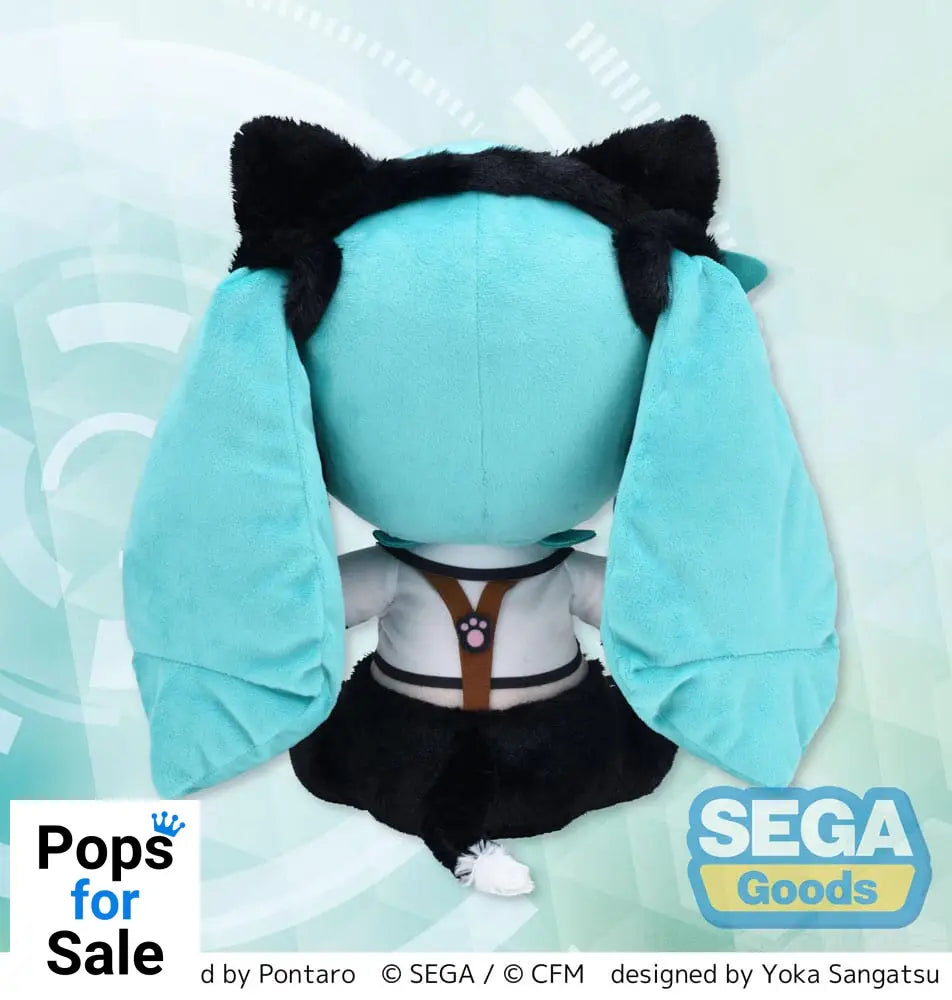 Hatsune Miku Project Diva Arcade Future Tone Fuwa Petit Plush Figure Hatsune Miku Kitty Cat LL 30 cm Plushes