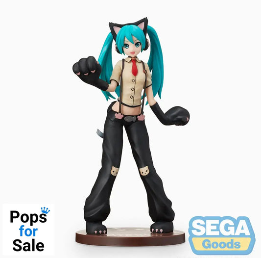 Hatsune Miku Project DIVA Arcade Future Tone SPM PVC Statue Hatsune Miku Kitty Cat 23 cm