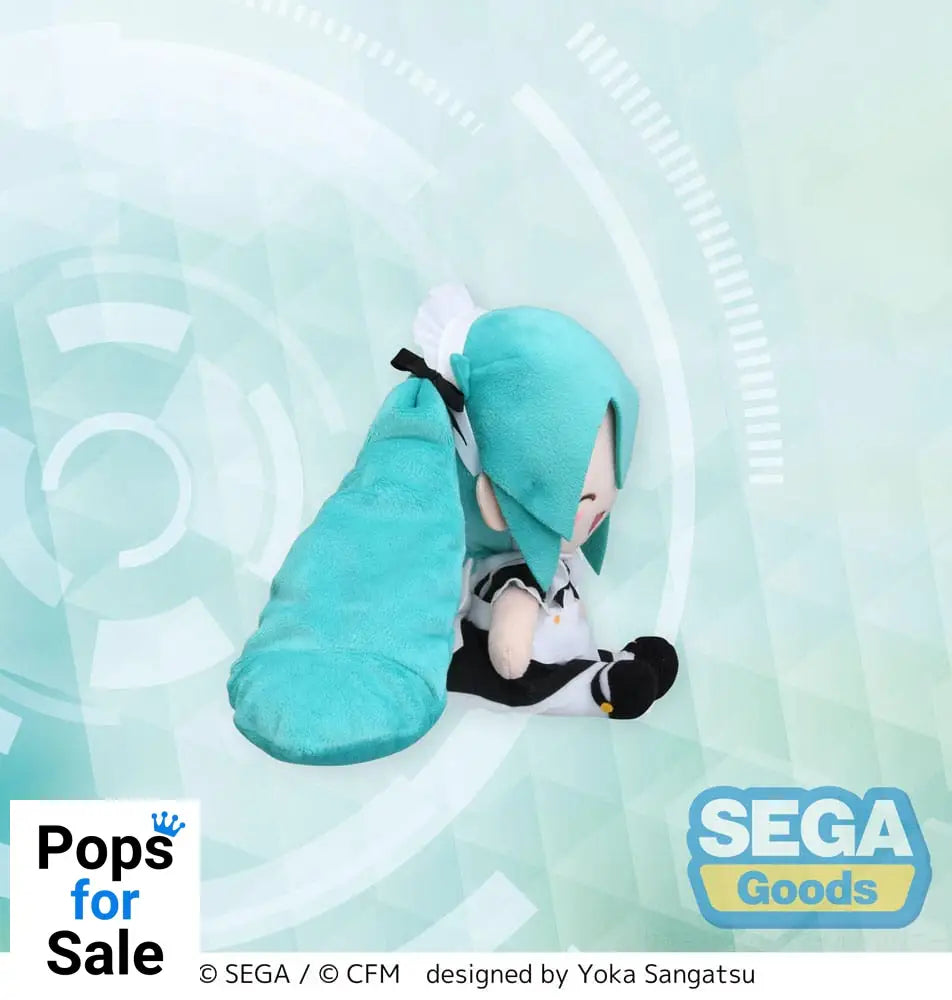 Hatsune Miku Project Diva Arcade Fuwa Petit Mini Plush Figure Miku Maid Ver. (EX) 16 cm