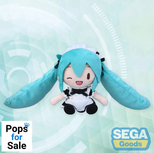 Hatsune Miku Project Diva Arcade Fuwa Petit Mini Plush Figure Miku Maid Ver. (EX) 16 cm